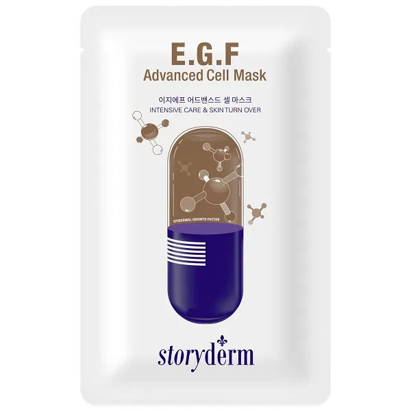ماسک ورقه‌ای بازسازی کننده E.G.F استوری درم Storyderm حجم 25 میل، حاوی سلول های بنیادی