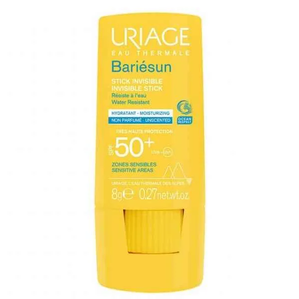 ضد آفتاب استیکی اوریاژ URIAGE مدل باریسان BARIESUN حاوی +SPF50 حجم 8 گرم، دور چشم، بینی، جای اسکار