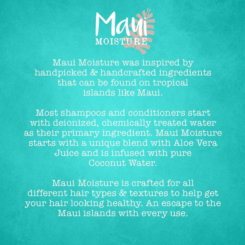 شامپو شی باتر Shea Butter مائویی Maui، تقویت کننده و آبرسان قوی مو، 385 میل