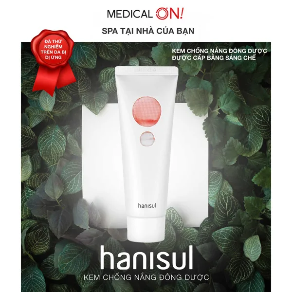 ضد آفتاب هانیسول Hanisul دارای Spf50 حجم 50 میل، ضد لک، مناسب پوست نرمال و چرب