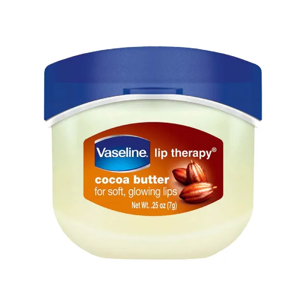 بالم لب کاسه ای وازلین Vaseline مدل Cocoa butter (کره کاکائو) 7 گرم