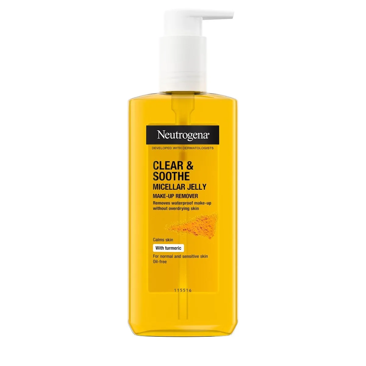 ژل میسلار زردچوبه نیتروژنا مدل Clear & Soothe – پاک کننده آرایش پوست نرمال، حساس و چرب – 200 میل