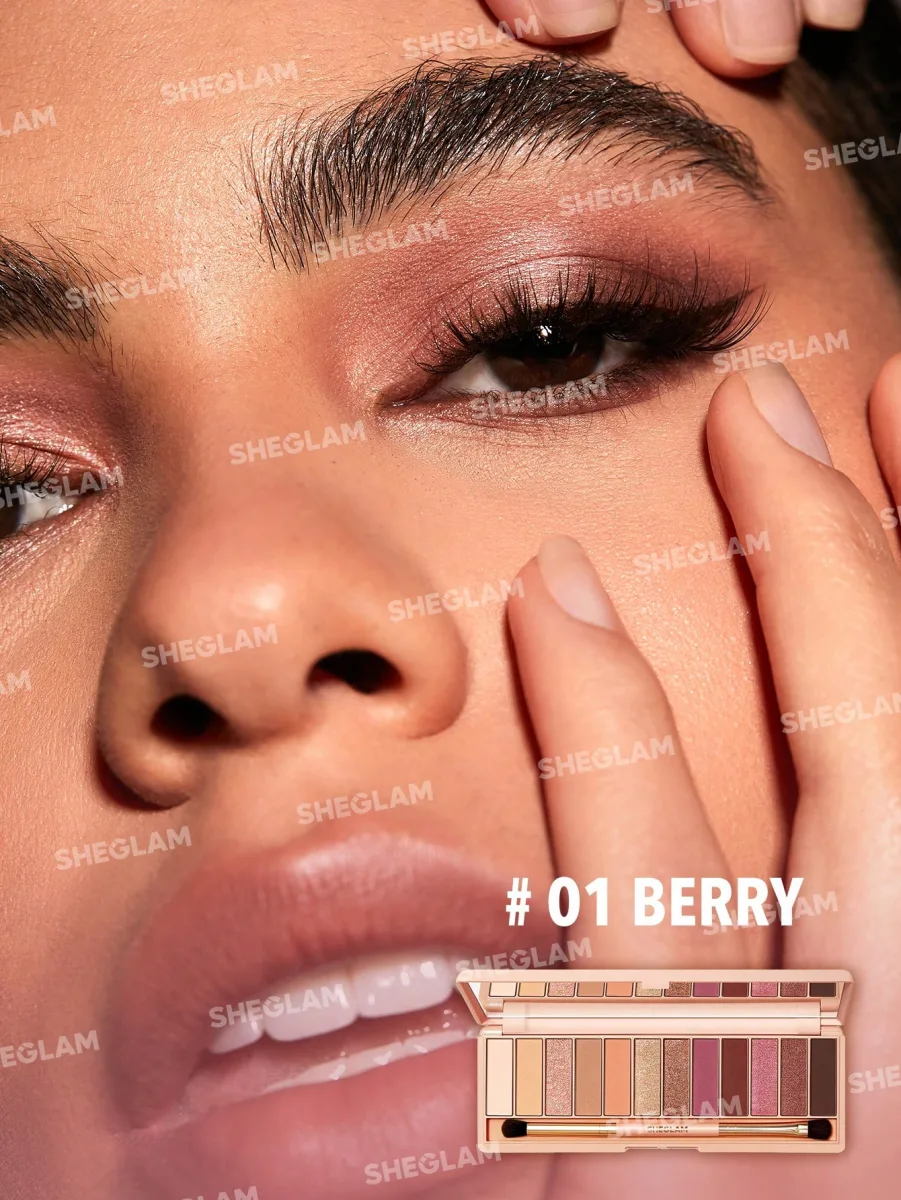 پالت سایه 12 رنگ شیگلم مدل بری sheglam the berry eyeshadow pallete
