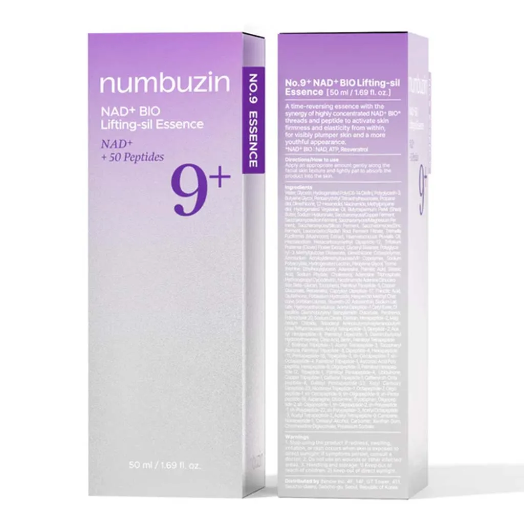 اسنس ضد چروک نامبوزین Numbuzin مدل NAD Bio Lifting No.9 حجم 50 میل، لیفت کننده، سفت کننده و کاهش دهنده خطوط و چروک پوست