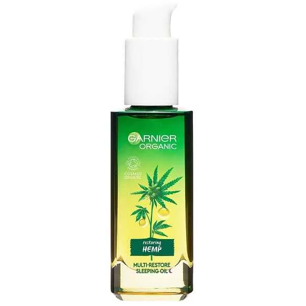 سرم روغن شاهدانه گارنیر GARNIER مدل Hemp Restore oil حجم 30 میل، پوست خشک و حساس (جدا شده از پک)
