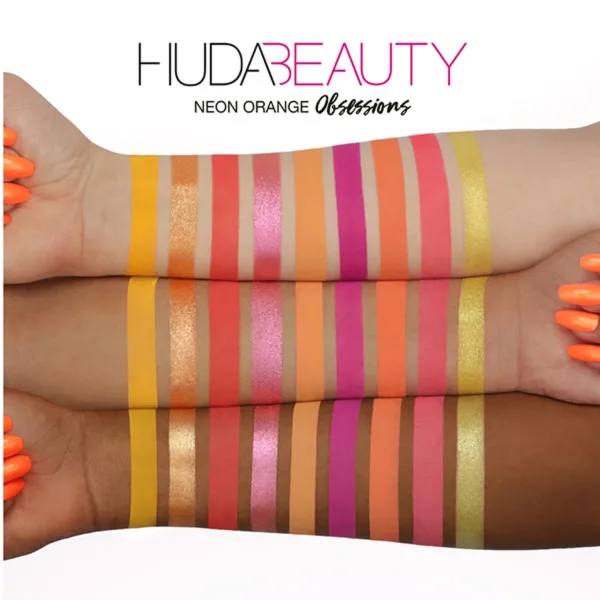 پالت سایه چشم هدی بیوتی HUDA BEAUTY مدل Neon Obsessions (نارنجی)