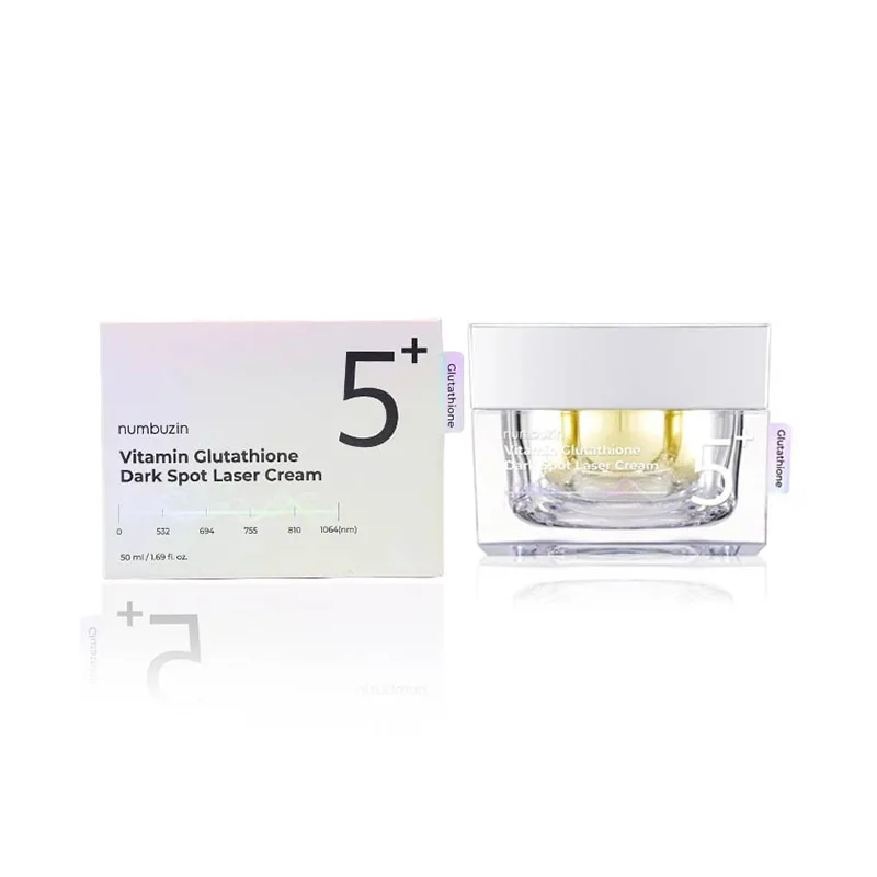 کرم گلوتاتیون نامبوزین Numbuzin مدل Vitamin Glutathione No.5 حجم 50 میل، روشن‌کننده، بازسازی‌کننده و کاهش‌دهنده لک‌ها، تیرگی‌ها و ناهمواری رنگ پوست