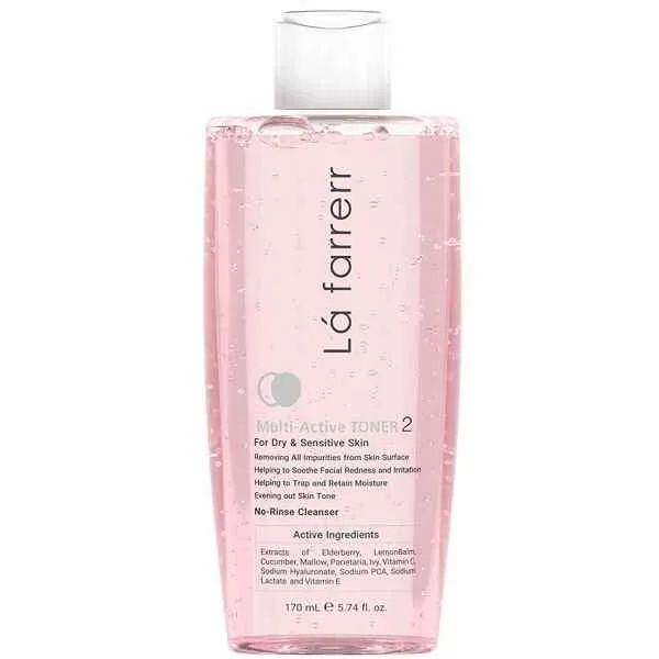 تونر مولتی اکتیو 2 پوست خشک و حساس لافارر Lafarrerr حجم 170 میل
