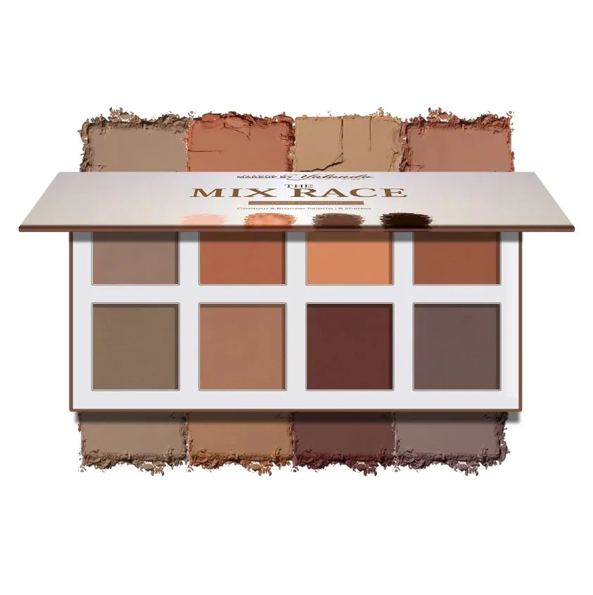 پالت کانتور و برنزر لایت توو مدیوم 8 رنگ یولوندو (PIMBY) YOLONDO Mix Race Contour and Bronzer Palette