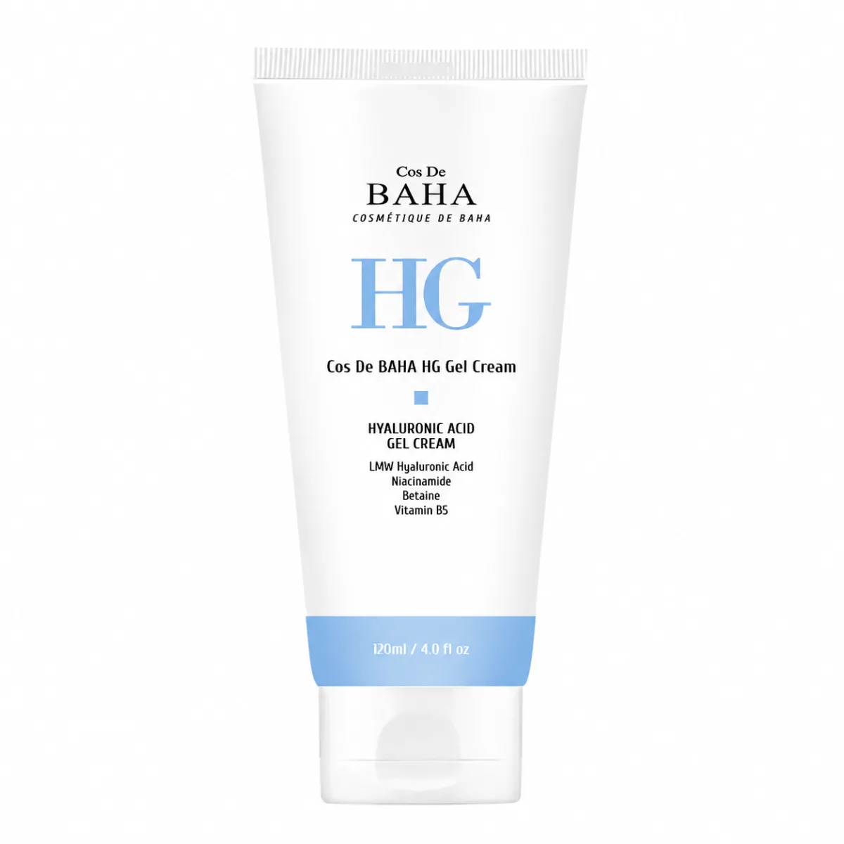 ژل کرم آبرسان هیالورونیک اسید کازدی باها 120 میل COS DE BAHA HG Hyaluronic Acid Gel Cream