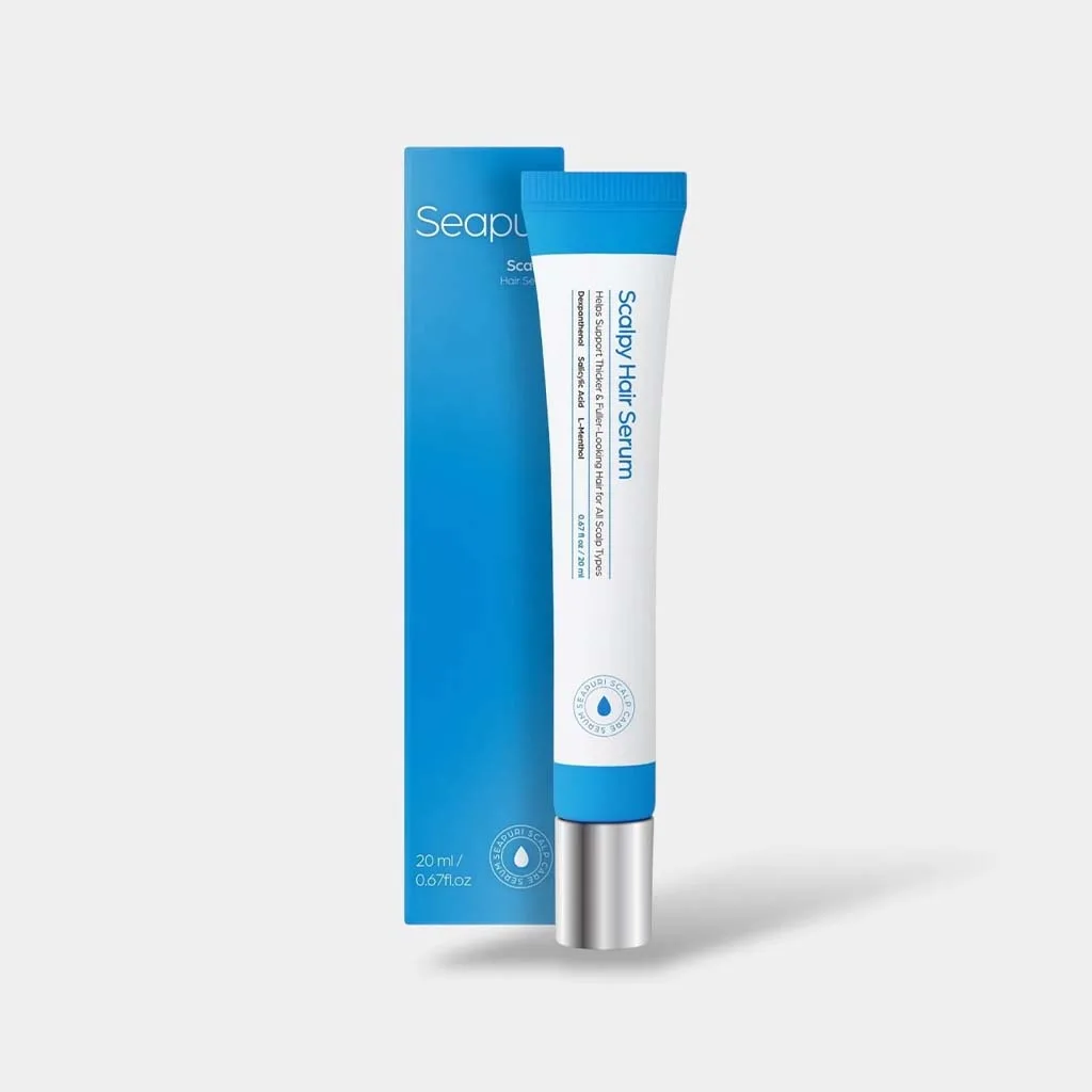 سرم ضد ریزش و تقویت ریشه مو سی پوری Seapuri مدل Scalpy Hair Serum حجم 20 میل، افزایش رشد مو، تغذیه فولیکول‌ها و تقویت ریشه‌ها