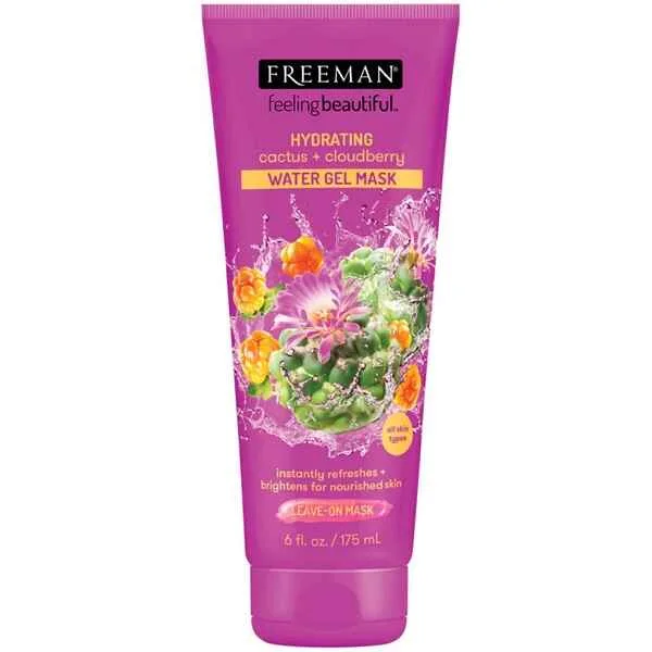 ماسک صورت فریمن FREEMAN مدل واتر ژل کاکتوس و کلادبری Cactus & Cloudberry