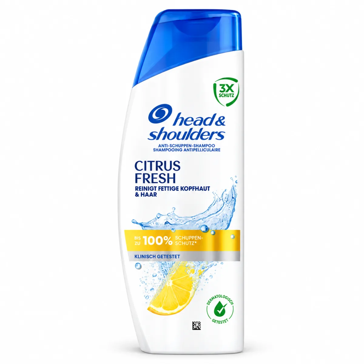 شامپو ضدشوره هد اند شولدرز مناسب پوست سر و موهای چرب 250 میل Head & Shoulders Shampoo Anti Schuppen Citrus Fresh