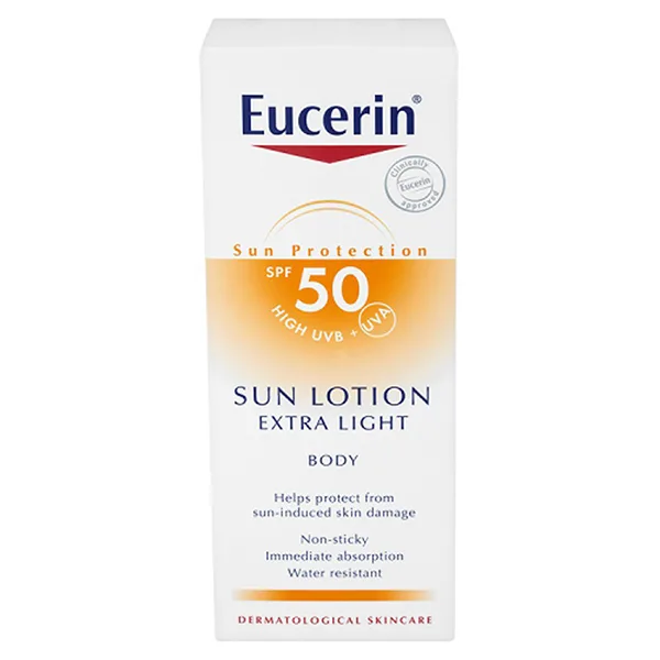 ژل کرم ضد آفتاب صورت و بدن اوسرین 150 میل، EUCERIN CREAM GEL SPF50 FACE AND BODY