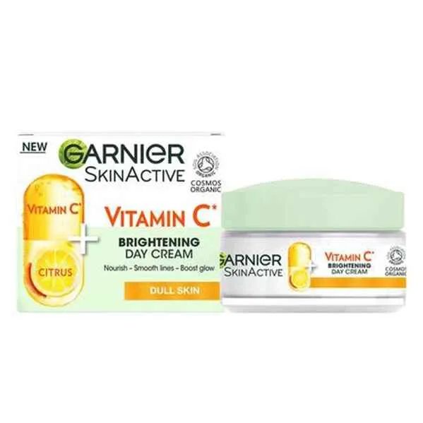 کرم روز ویتامین سی گارنیر Garnier مدل Brightening Day Cream حجم 50 میل، روشن کننده و ضد لک