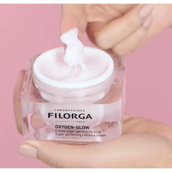 کرم اکسیژن رسان و روشن کننده فیلورگا filorga مدل اکسیژن گلو oxygen glow حجم 50 میل