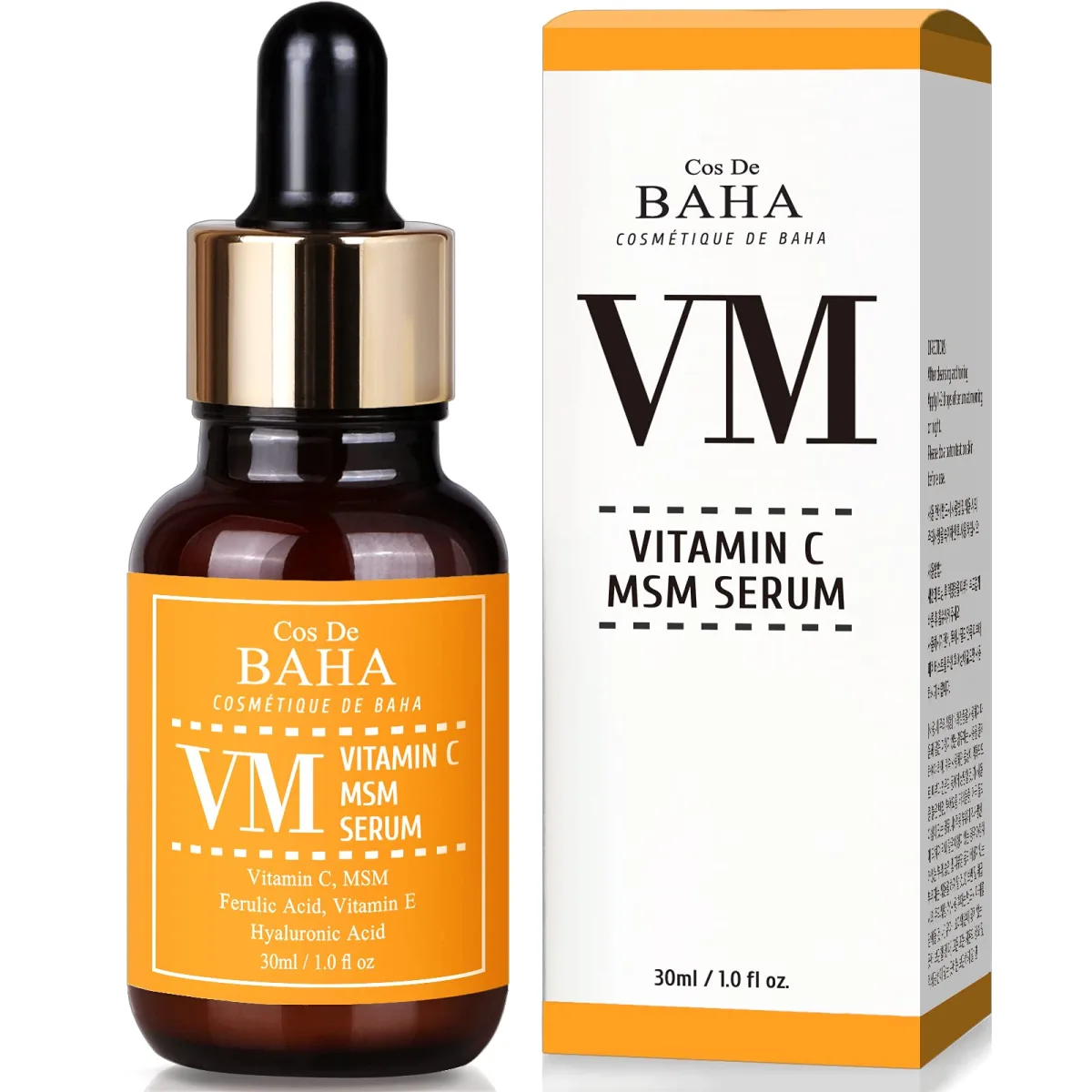سرم ویتامین سی Vitamin C & MSM کاز دی باها Cos de Baha حجم 30 میلی‌لیتر