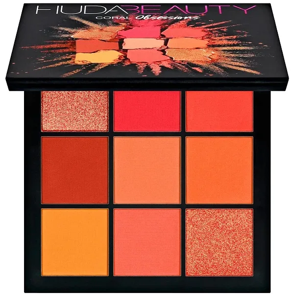سایه 9 رنگ هدی بیوتی Huda Beauty مدل کرال آبسیژن Coral Obsessions