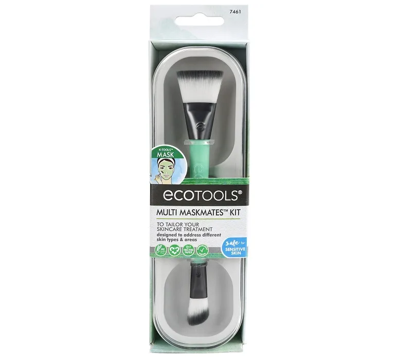 ست براش و ظرف مخصوص ماسک صورت اکوتولز ecotools مدل Muli Maskmates