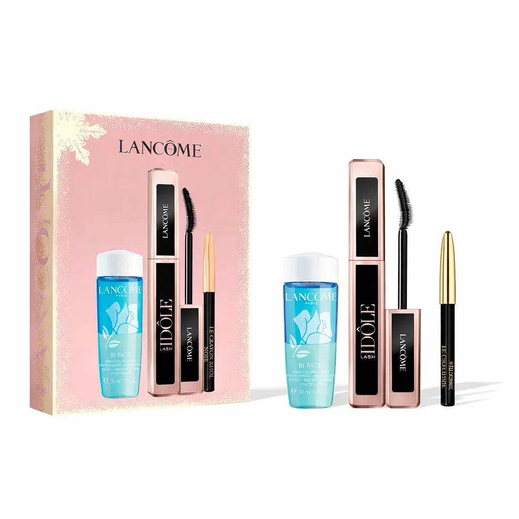 ست سه عددی ریمل ایدول + خط چشم + ارایش پاک کن چشم لانکوم LANCOME IDOLE MASCARA SET