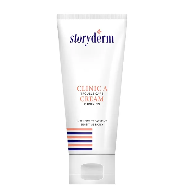 کرم مرطوب کننده پوست چرب و جوش دار استوری درم Storyderm لاین کلینیک آ Clinic-A حجم 50 میل