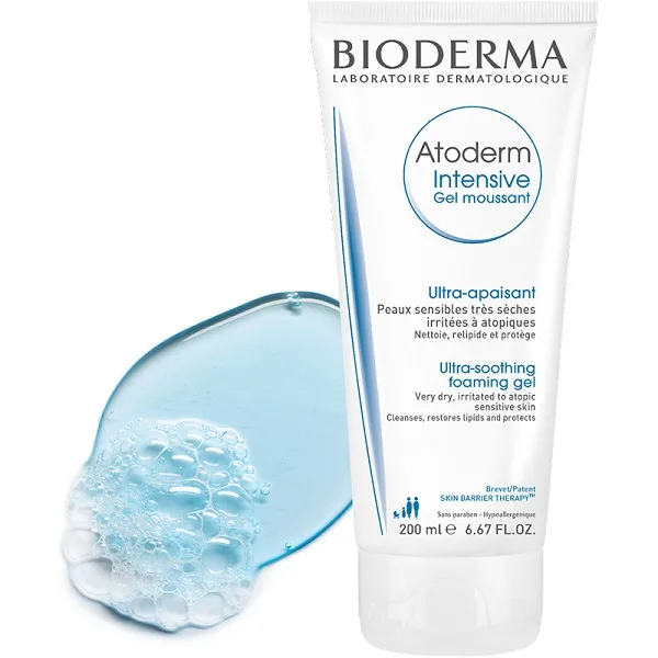 ژل کرم شستشوی صورت بایودرما BIODERMA مدل ATODERM حجم 200 میل، پوست خشک و بسیار خشک، نوزاد بچه بزرگسال