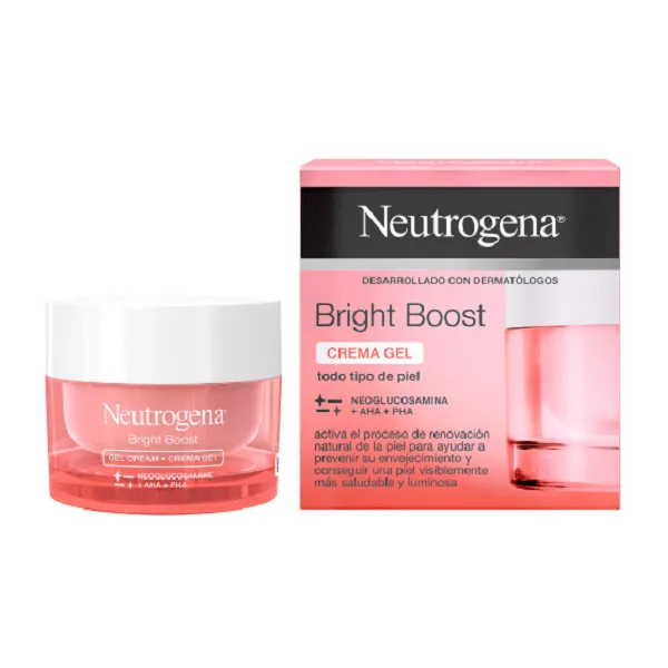 ژل کرم ضد پیری و روش کننده نیتروژنا Neutrogena مدل برایت بوست Bright Boost حجم 50 میل