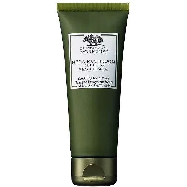 ماسک صورت اوریجینز ORIGINS مدل مگا مشروم MEGAMUSHROOM حجم 30 میل، ترمیم‌ کننده، آبرسان، ضد قرمزی و مغذی پوست