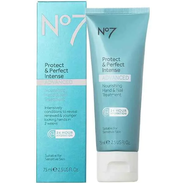 کرم ضد چروک و جوانساز دست و ناخن نامبر سون No7 مدل PROTECT & PERFECT حجم 75 میل، آبرسان قوی 24 ساعته