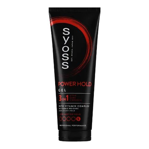 ژل تثبیت کننده مو پاور هلد Power Hold سایوس Syoss حجم 250 میل